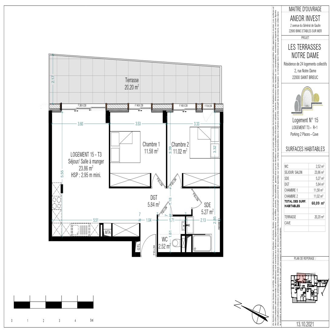 Offres programmes neufs 3 PIECES  60m²  Le Marchand Conseil Immobilier